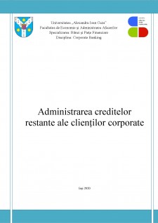 Administrarea creditelor restante ale clienților corporate - Pagina 1