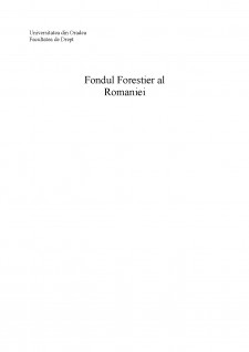 Fondul forestier al României - Pagina 1