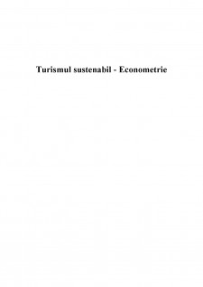 Turismul sustenabil - Econometrie - Pagina 1