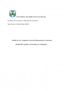 Studiu de caz comparativ privind dimensiunea și structura cheltuielilor publice în România și Portugalia - Pagina 1