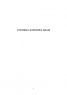Universul și sistemul solar - Pagina 1