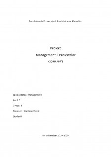 Managementul proiectelor - Cidru APP'S - Pagina 1
