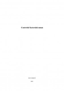 Controlul factorului uman - Pagina 1
