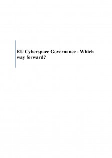EU Cyberspace Governance - which way forward - Pagina 1