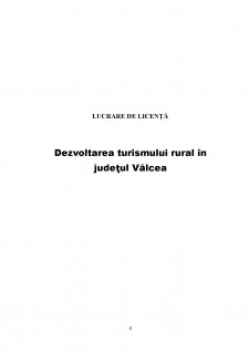 Dezvoltarea turismului rural în județul Vâlcea - Pagina 1