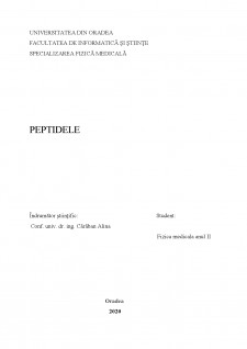 Peptidele - Pagina 1