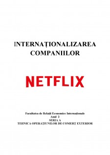 Internaționalizarea companiei Netflix - Pagina 1