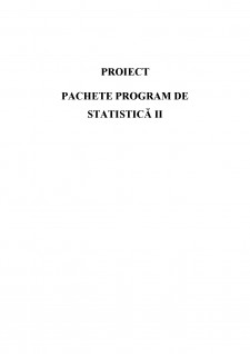 Proiect Pachete Program de Statistică II - Pagina 1