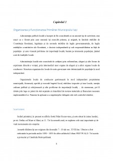 Organizarea gestiunii financiare la Primăria Municipiului Iași - Pagina 3
