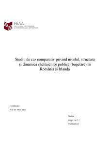 Studiu de caz comparativ privind nivelul, structura și dinamica cheltuielilor publice (bugetare) în România și Irlanda - Pagina 1