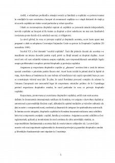 Protecția copilului în legislația română și internațională - Pagina 5
