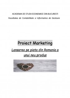 Lansarea pe piața din România a unui nou produs - Pagina 1