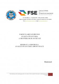 Particularități privind analiza grupurilor de societăți - Rolul situațiilor financiare în analiza grupului de societăți - Pagina 1