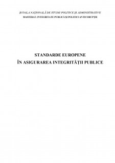 Standarde europene în asigurarea integrității publice - Pagina 1
