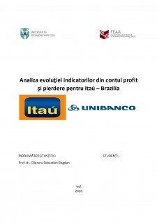 Analiza evoluției indicatorilor din contul profit și pierdere pentru o bancă din Brazilia - Pagina 1