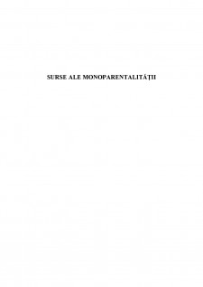 Surse ale monoparentalitatii - Pagina 1