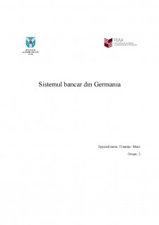 Sistemul bancar din Germania - Pagina 1