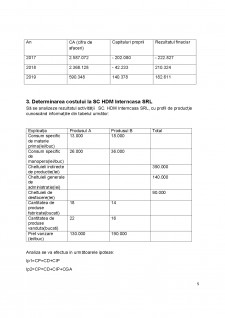Determinarea costului la SC HDM Interncasa SRL - Pagina 5