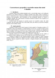 Caracterizarea geografică a așezărilor umane din statul Columbia - Pagina 1