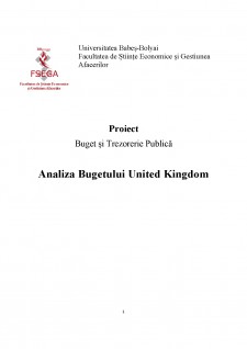 Analiza bugetului United Kingdom - Pagina 1