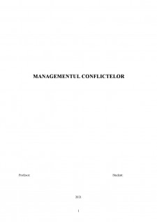 Managementul conflictui la locul de munca - Pagina 1