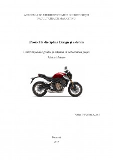 Contribuția designului și esteticii pe piața motocicletelor - Pagina 1