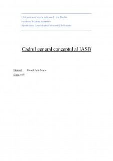 Cadrul general conceptual al IASB - Pagina 1