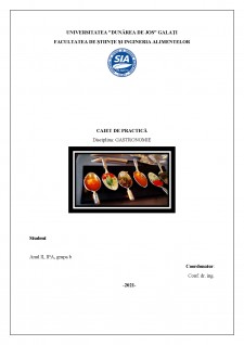 Caiet practică gastronomie - Pagina 1