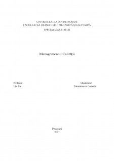 Managementul calității - Pagina 1