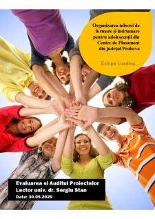 Organizarea taberei de formare și îndrumare pentru adolescenții din Centre de Plasament din județul Prahova - Pagina 1