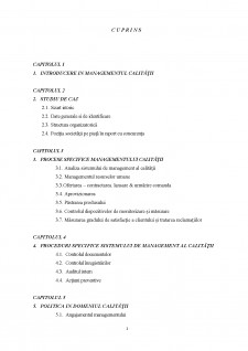 Managementul calității la Vrancart Adjud - Pagina 1