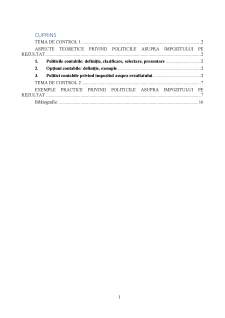 Politici contabile asupra impozitului pe rezultat - Pagina 2