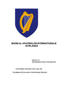 Boom-ul Afacerilor Internationale in Irlanda - Pagina 1