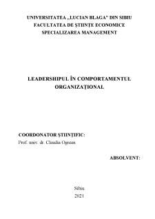 Leadershipul în comportamentul organizațional - Pagina 2