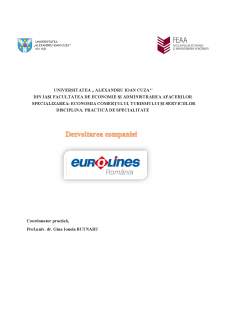 Dezvoltarea companiei Eurolines - Pagina 1
