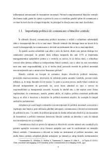 Politica de comunicare a băncilor centrale - Pagina 5