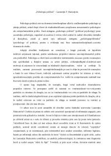 Psihologie politică -  Laurențiu P. Maricuțoiu - Pagina 1