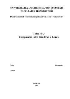 Comparație intre Windows si Linux - Pagina 1