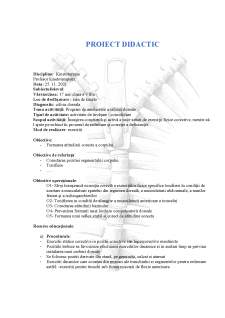 Proiect didactic cifoză dorsală - Pagina 1
