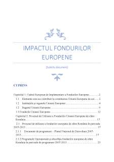 Impactul fondurilor europene - Pagina 1