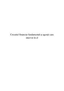 Circuitul financiar fundamental și agenții care  intervin în el - Pagina 2