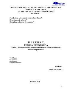 Protectionismul și liberschimbismul- debate teoretice și activitatea practică - Pagina 1