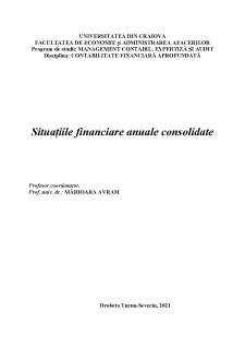 Situațiile financiare anuale consolidate - Pagina 1