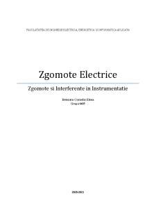 Zgomote electrice - Zgomote și Interferențe în Instrumentație - Pagina 1