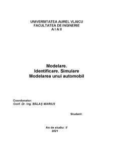 Model matematic Honda Civic - Pagina 1