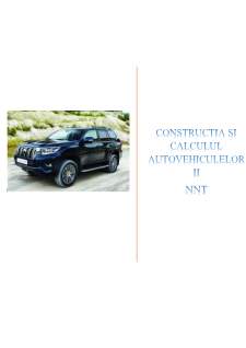 Construcția și calculul autovehiculelor II - Pagina 1