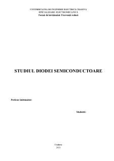 Studiul diodei semiconductoare - Pagina 1