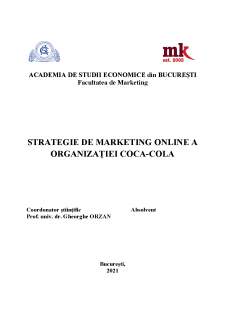 Strategie de marketing online a organizației Coca-Cola - Pagina 2