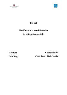 Planificare și control financiar în sisteme industriale - Pagina 1
