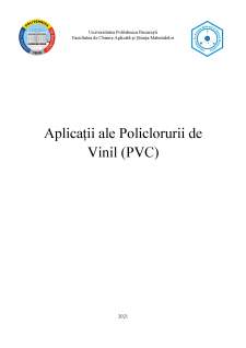 Aplicații ale Policlorurii de Vinil (PVC) - Pagina 1